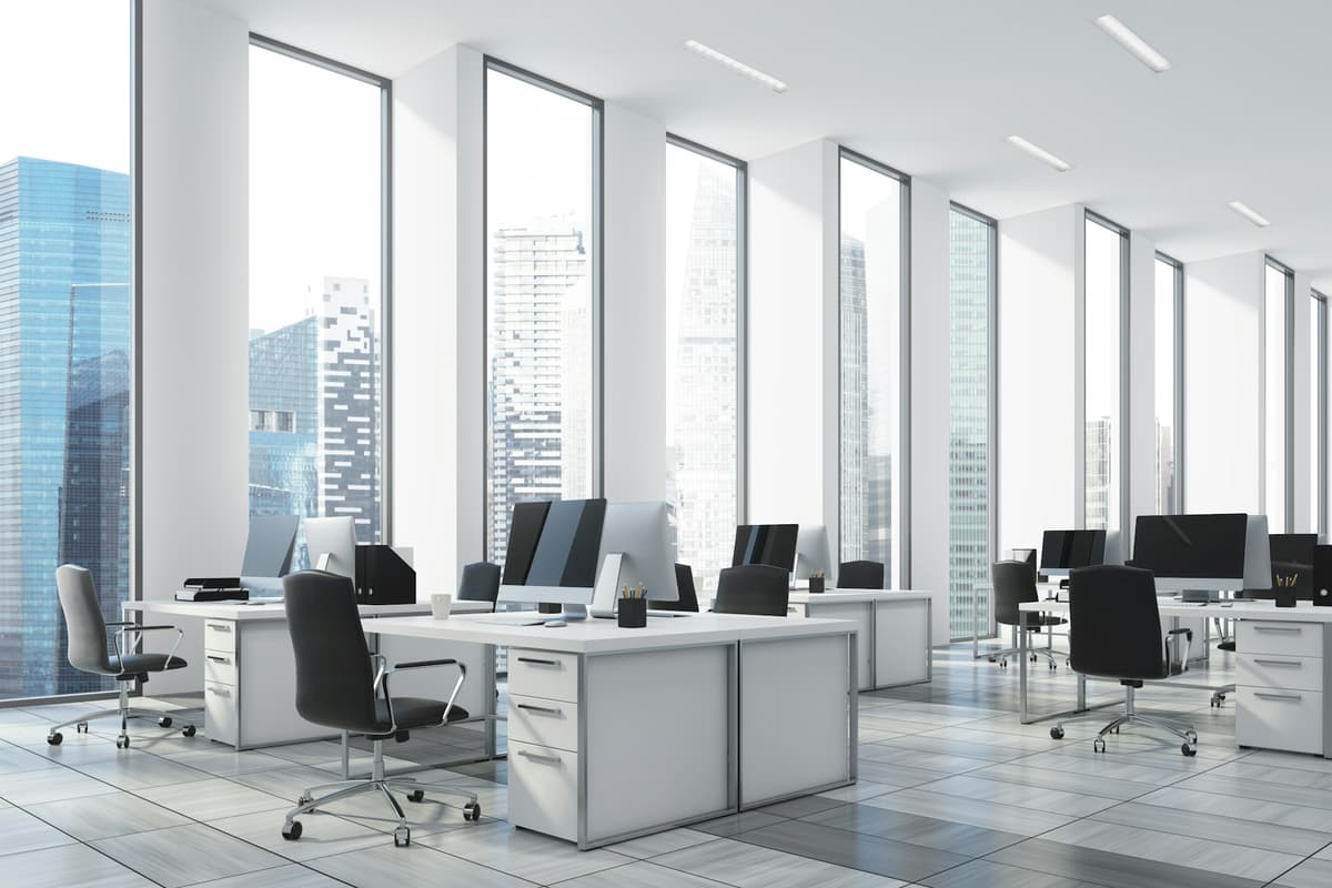Modern office workspace